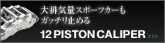 rCʃX|[cJ[ Kb`~߂ 12 PISTON CALIPER